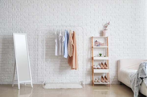 Stylish interior of dressing room — Stock Photo, Image