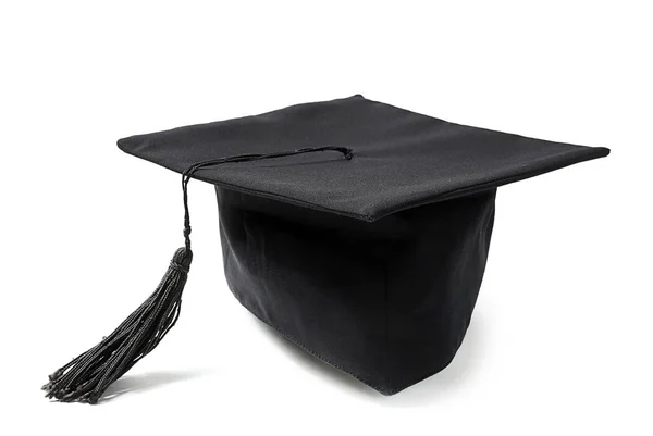 Mortar board on white background — Stock Photo, Image
