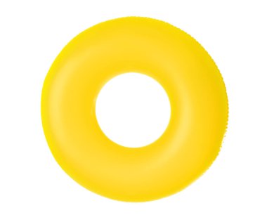 Beyaz arkaplanda şişirilebilir halka