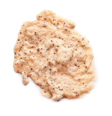 Beyaz arkaplanda vücut fırçası örneği