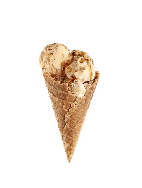 Смачне морозиво на білому тлі — стокове фото