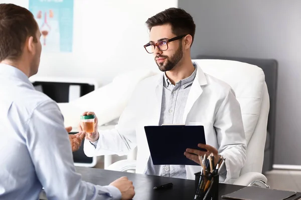 Male patient at urologist's office — Stock Photo, Image