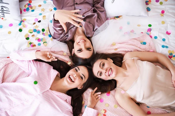 Beautiful young women at hen party — Stock Photo, Image