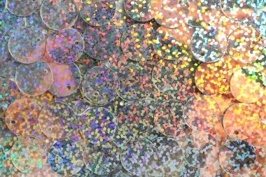 Parlak yanardöner payetler, çekim