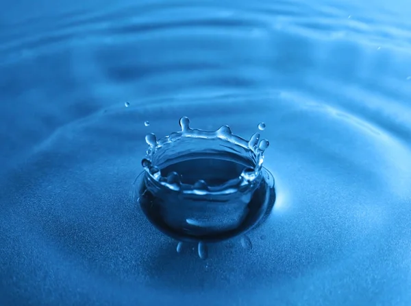 Splash of blue water — Stock Photo, Image
