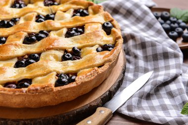 lezzetli blueberry pasta tablo