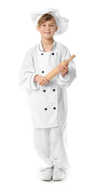 Funny little chef on white background — Stock Photo, Image