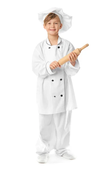 Funny little chef on white background — Stock Photo, Image