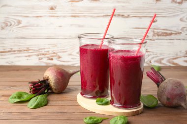 Masada taze pancar smoothie Bardak