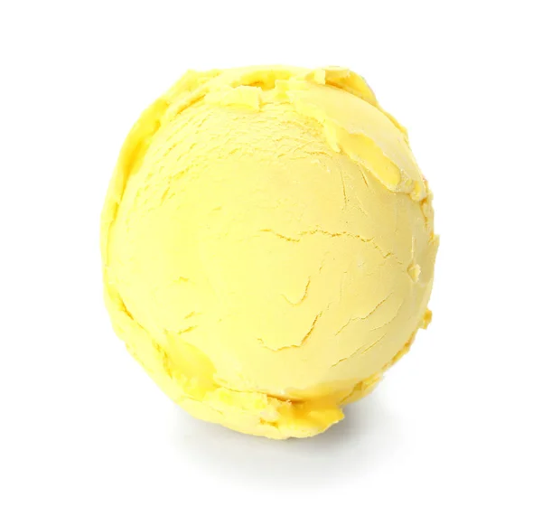 Tasty ice cream on white background — Stock Photo, Image