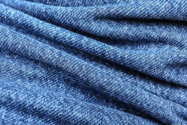Texture of jeans fabric, closeup — Stock Photo, Image