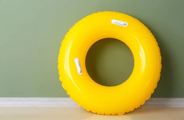 Inflatable ring near color wall