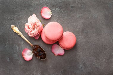 Grunge arka planda lezzetli makarnalar