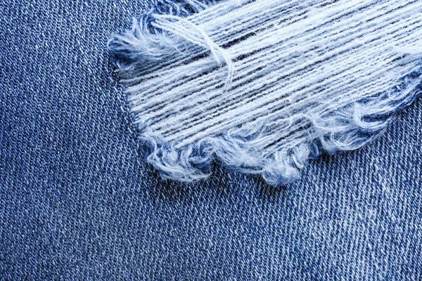 Stylish ripped jeans, closeup view — Stock Photo, Image