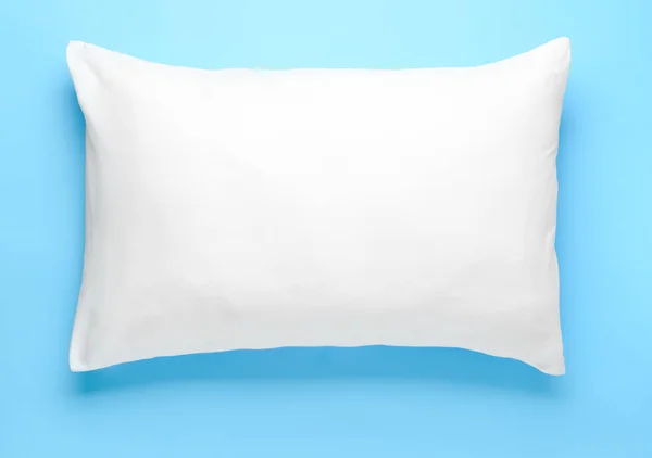 Soft pillow on color background — Stock Photo, Image