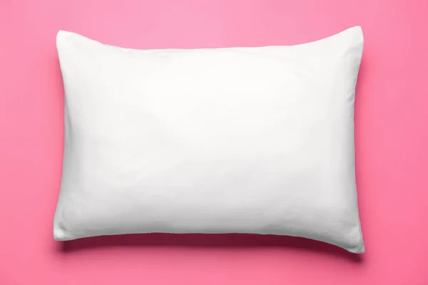 Soft pillow on color background — Stock Photo, Image