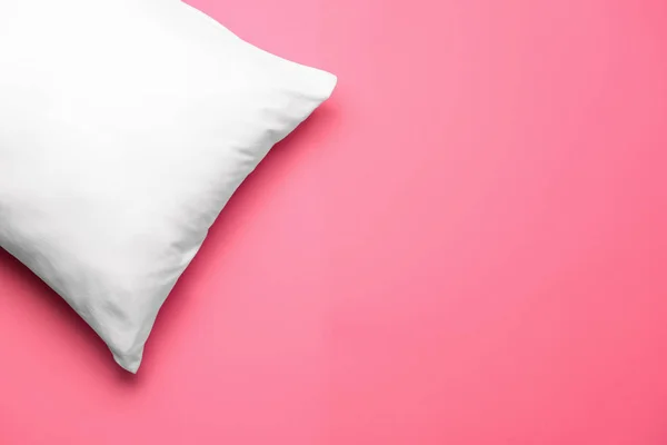 Soft pillow on color background — Stock Photo, Image