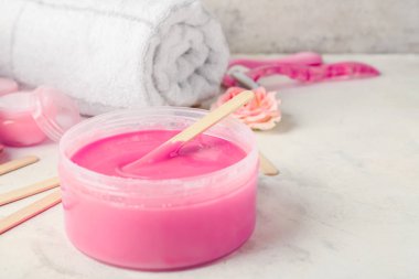 Masada epilasyon için şekerleme macunu ile Konteyner