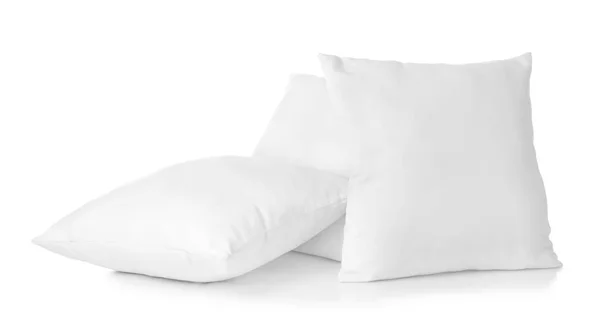 Soft pillows on white background — Stock Photo, Image