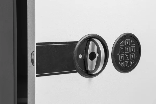 Big open modern safe, closeup — Stock Photo, Image