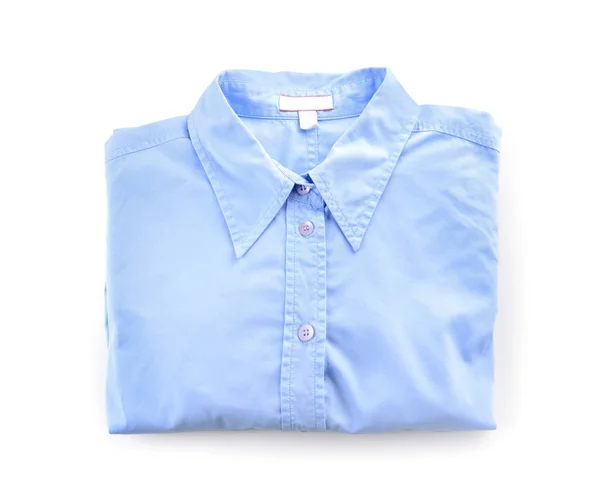 Shirt na Dry-Cleaning op witte achtergrond — Stockfoto