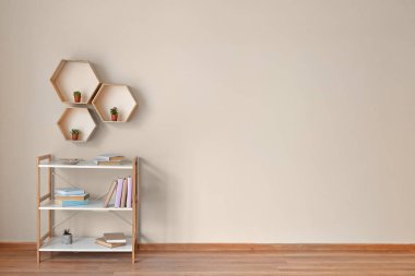 Modern odada stand ve raflar