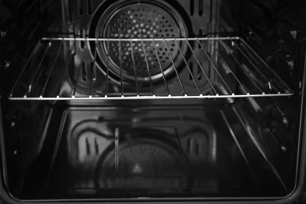Empty modern oven, inside view — Stock Photo, Image