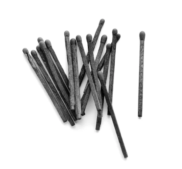 Many matches on white background — Stock Photo, Image