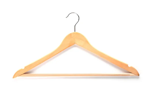 Kleding hanger op witte achtergrond — Stockfoto