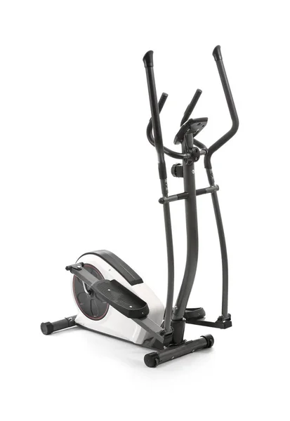 Modern exercise machine on white background — Stock Photo, Image