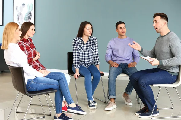 People at group therapy session — Stock Photo, Image