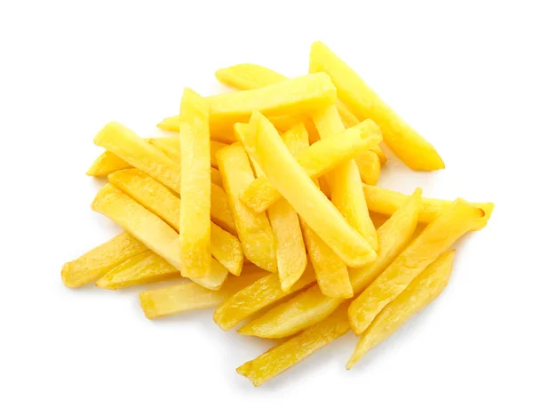 Tasty french fries on white background — Stock Photo, Image
