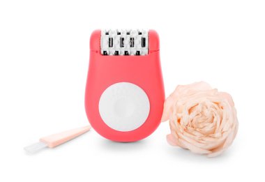 Beyaz arka plan üzerinde modern Epilatör