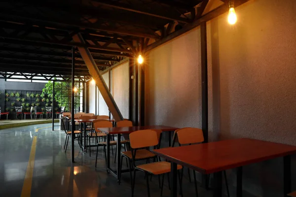 Interieur van modern café in Big Business Center — Stockfoto