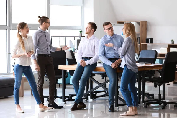 Group of young people at business meeting in office — Stock Photo, Image