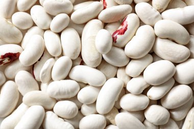 Çiğ fasulye yığını, yakın çekim