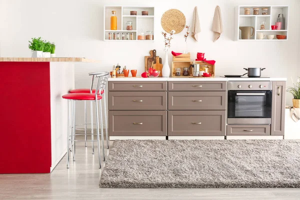 Stylish interior of modern kitchen — Stock Photo, Image