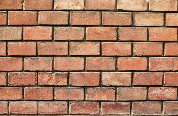 Vista del muro di mattoni rossi — Foto Stock