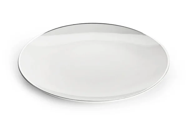 Clean plate on white background — Stock Photo, Image