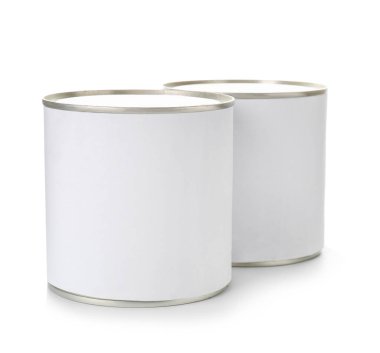 Renkli arka planda gıda ile tin canları