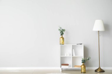 Odanın modern iç ışık duvar