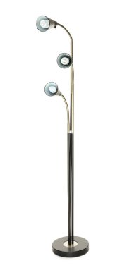 Beyaz arkaplanda şık bir lamba