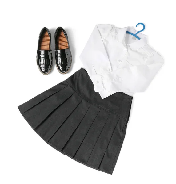 School uniform on white background — Stock Photo, Image