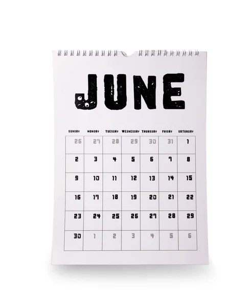 Flip calendar on white background — Stock Photo, Image