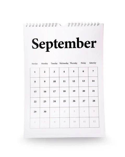 Flip calendar on white background — Stock Photo, Image