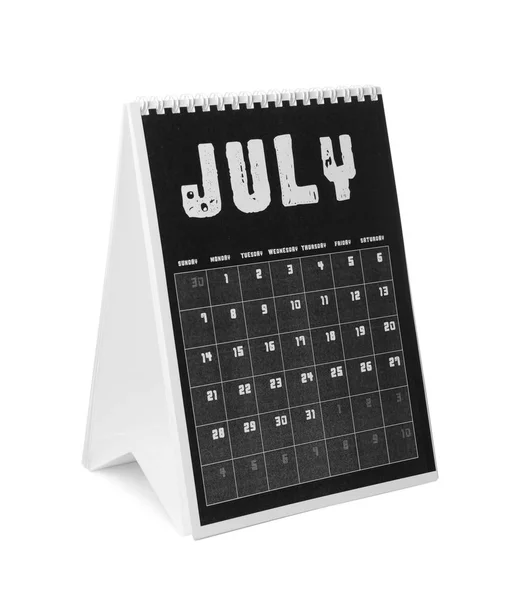 Flip calendar on white background — Stock Photo, Image