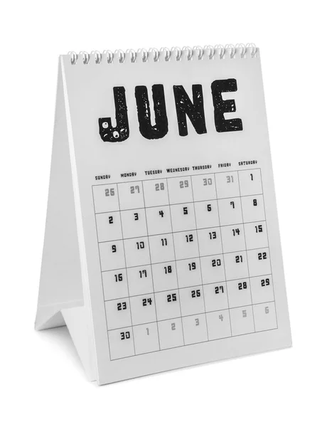Flip calendar on white background — Stock Photo, Image