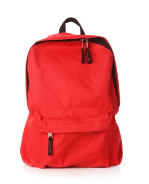 Beyaz arka plan üzerinde okul sırt çantası