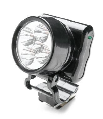 Beyaz arkaplanda modern el feneri