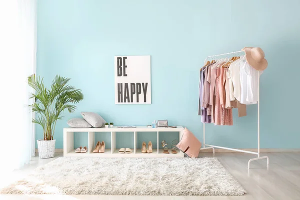 Interior elegante do camarim em casa — Fotografia de Stock